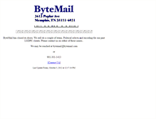 Tablet Screenshot of bytemail.com